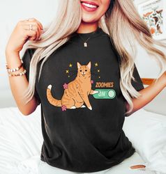Funny Orange Cat Shirt, Cat Gifts, Funny Cat Gift, Cat Lover Shirt, Cat Zoomies Tee, Funny Tee, Cat Lover Gifts, Gifts f