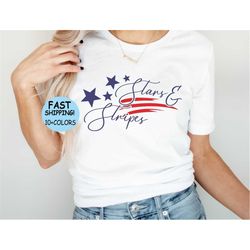 Independence Day Tee, 4th of July Shirt, Stars and Stripes Tee, America Tee, Patriotic Tee, Stars Stripes Tee,  Memorial