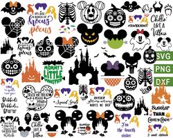 Disney Halloween svg Bundle, Mickey Halloween Svg, Mickey Head hallowen Svg, Halloween Boo Svg, Spooky Bundle
