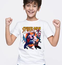 Spider-Man Shirt, Spider Man Across The Spider Verse Youth Tshit, Spider Punk Shirt, Spider Cat Tshirt, Marvel Shirt, Gi