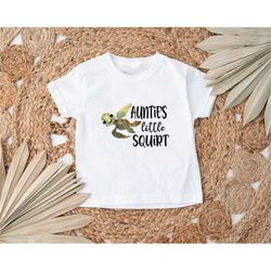 Little Squirt Shirt, Aunt And Auntie's Little Squirt Shirt, Pregnancy Reveal Shirt, Baby Turtle Shirt, Auntie & Auntie's