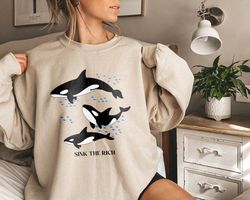 Sink the Rich Shirt, Team Orca Whale, Meme Funny Animal Revolution Yacht Boats Shirt, Gladys the Yacht-Sinking Orca Shir