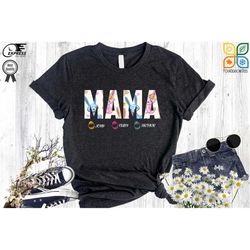Easter Mama Shirt, Personalized Mom Shirt With Kids Names, Gift For Mom, Easter Shirt, Easter Mom Shirt, Mama Bunny Shir