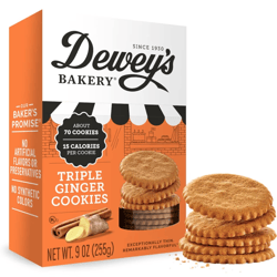 Triple Ginger Cookie Thins, Baked in Small Batches, Real, Simple Ingredients, Time-Honored (Case of 6)