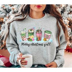 Christmas Coffee Sweatshirt, Christmas Sweatshirt, Holiday Gift for Coffee Lover Cute Christmas Shirt, Snowman Sweater,