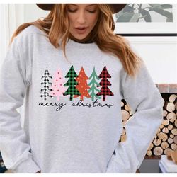Christmas Tree shirt, Merry And Bright Christmas Sweatshirt, Christmas Shirt Gift, Cute Christmas Sweater, Christmas Lig