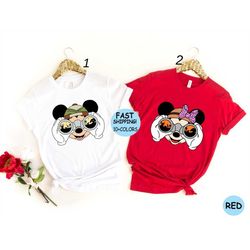 Animal safari Tee, Mickey-Minnie Mouse safari shirt, Animal Kingdom themed trip shirt for kids and adults, Safari shirt,