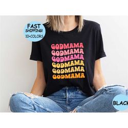 God mama Gift shirt, Colorful God Godmother shirt, Retro God Mama Shirt, Color God Mama Retro Shirt, Mothers day shirt,