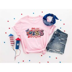 Little Miss America Shirt, 4th of July Shirt, 4th of July, Independence Day Shirt, Fourt of July, Retro America Shirt, A