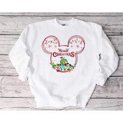 Mickey Mouse Merry Christmas Shirt, Mickey Mouse Shirt, Disney Shirt, Christmas Shirt, Christmas Sweatshirt, Santa Shirt