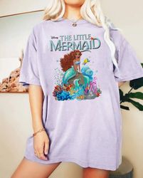 Disney The Little Mermaid Comfort Colors Shirt, Black Ariel Princess Shirt, African American Ariel Shirt, Disneyworld Sh