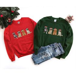 Christmas Dogs Sweatshirt, Dog Mom shirt, Christmas Dogs shirt, Christmas Shirt, Dogs Sweatshirt, Puppies Shirt,  Christ