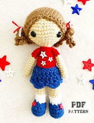 Doll PATTERNS Crochet Doll Rubby PDF Free Pattern