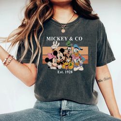 Vintage Mickey  Co 1928 Comfort Colors Shirt, Mickey and Friends Shirt, Disneyland Shirt, Disneyworld Shirt, Disney Fami