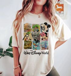 Vintage Walt Disneyworld Comfort Colors Shirt, Mickey and Friends Shirt, Disney Characters Shirt, Disney Family Matching