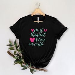 Most Magical Place On Earth Shirt, Disney Family Shirt, Disney World Shirt, Disney Shirt, Vintage Retro Shirt, Vacation