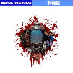 Pennywise Png, Freddy Krueger Png, Jason Voorhees Png, Michael Myers Png, Horror Character Png, Halloween Png