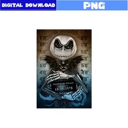Nightmare Before Christmas Png, Jack Skellington Png, Horror Movies Png, Horror Character Png, Halloween Png, Png File