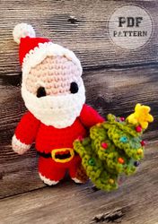 CHRISTMAS PATTERNSDOLL PATTERNS Crochet Beginner Santa Claus Amigurumi Doll PDF Pattern