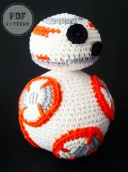 DOLL PATTERNSINTERMEDIATE BB-8 Crochet Star Wars Amigurumi PDF Pattern