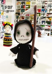 DOLL PATTERNS Crochet Grim Reaper Doll Amigurumi PDF