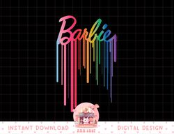 Barbie - Logo Rainbow Drip png, sublimation copy