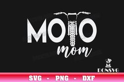 Moto Mom Race SVG Biker Mother Motocross png clipart for T-Shirt Design Motorcycle Bike Cricut files