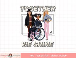 Barbie - Together We Shine png, sublimation