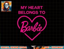 Barbie - Valentines My Heart Belongs To Barbie png, sublimation copy