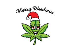 Weed Christmas Logo Svg, Cannabis Svg Bundle Cutting File for Cricut