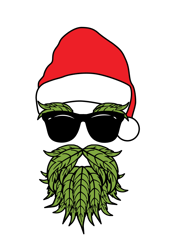 Weed Christmas Logo Svg, Cannabis Svg Bundle Cutting File for Cricut