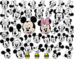 Mickey Mouse Head svg Bundle svg, Disneyland Svg, Mickey Outline svg, Mickey Silhouette svg
