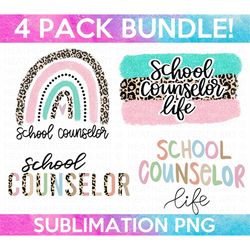School Counselor Sublimation Bundle, School Counselor Sublimation PNG File, Counselor shirt PNG, School Counselor life P