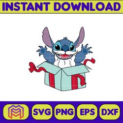 Stitch Christmas Svg, Lilo and Stitch Svg, Christmas Cartoon Svg, Stitch clipart, Instant Download