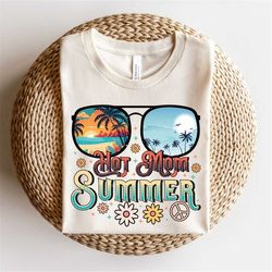 Hot Mom Summer 2023 PNG, Trendy Summer png, Lightning leopard Summer sublimation, Beach png, retro summer png, Summer Vi