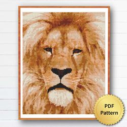 Lion Cross Stitch Pattern
