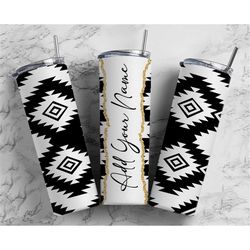 Abstract Pattern Add Your Own Text Name Monogram Sublimation Tumbler Designs Floral - 20oz Skinny Tumbler Wraps Template