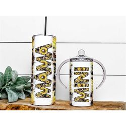 Western Mama and Mini Tumblers Sublimation Designs, Mother Daughter Tumbler Wrap DESIGN 133