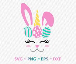Easter Unicorn bunny SVG, Unicorn svg files, SVG files for cricut, Digital download, instant download, Gift for girls