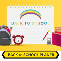 Welcome Back To School Planner For Students and Teacher