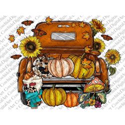 Pumpkin Spice Truck PNG, Pumpkin, Truck Png, Fall, Sunflower, Spice Girl, Thankful,Pumpkin Spice,Western,Digital Downloa