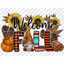 Welcome Fall Pumpkin Png Sublimation Design, Hello Fall Png, Autumn Png,Pumpkin Clipart, Cowhide Fall Png, Pumpkin Png,