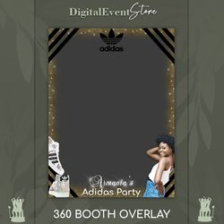 360 Overlay Photobooth 360 Sneaker Party Template Filter 360 Sweet 16 Video Booth Overlay Sneaker Bday Photo Custom 360