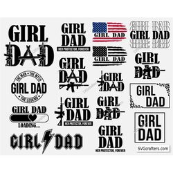 Bundle Girl Dad Svg Png, Best Dad Ever svg, Dad The Legend svg, Papa svg, Fathers day svg, Daddy svg, Father day svg, Gr