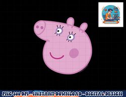 Peppa Pig Happy Mummy Pig Big Face png, sublimation copy