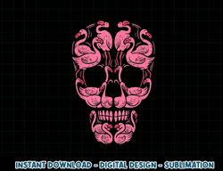 Pink Flamingo Skull Breast Cancer Awareness Halloween 2021 png, sublimation copy