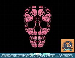 Pink Flamingo Skull Breast Cancer Awareness Halloween Women png, sublimation copy