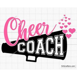 cheer coach svg, cheerleader svg, coach svg, football svg, cheerleading svg, cheer mom svg, cheer svg - Printable, Cricu