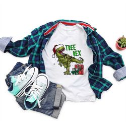 Tree Rex Christmas Kid's Shirt, Tree Rex Sweatshirt, Christmas Dinosaur T-Shirt, Christmas Gift, Funny Christmas Party S