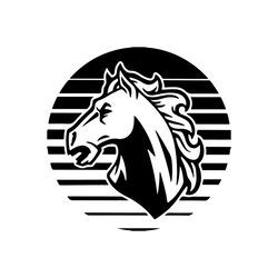Mustangs SVG, Mustang Sunset SVG, High School Mascot, School Spirit, Mustangs Cricut Cut Files , Silhouette, School Prid